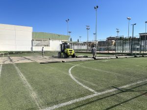 Las pistas de tenis del polideportivo municipal serán accesibles a deportistas de movilidad reducida Polideportivo