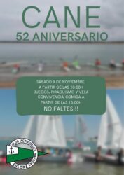El Club de Actividades Náuticas Eslora conmemora su 52º Aniversario CARTEL52 ANIVERSARIO CAN ESLORA