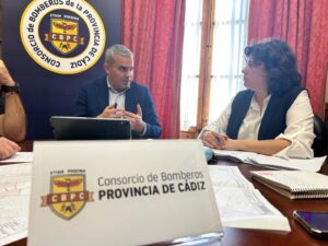 Reunión de la alcaldesa con el presidente del Consorcio de Bomberos de la Provincia de Cádiz 17102024