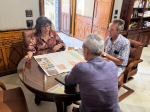 Reunión sobre el proyecto de rehabilitación ermita pinar de La Algaida