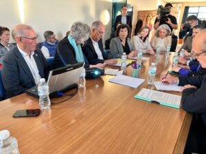 Visita del comisario de Pesca a Sanlúcar a